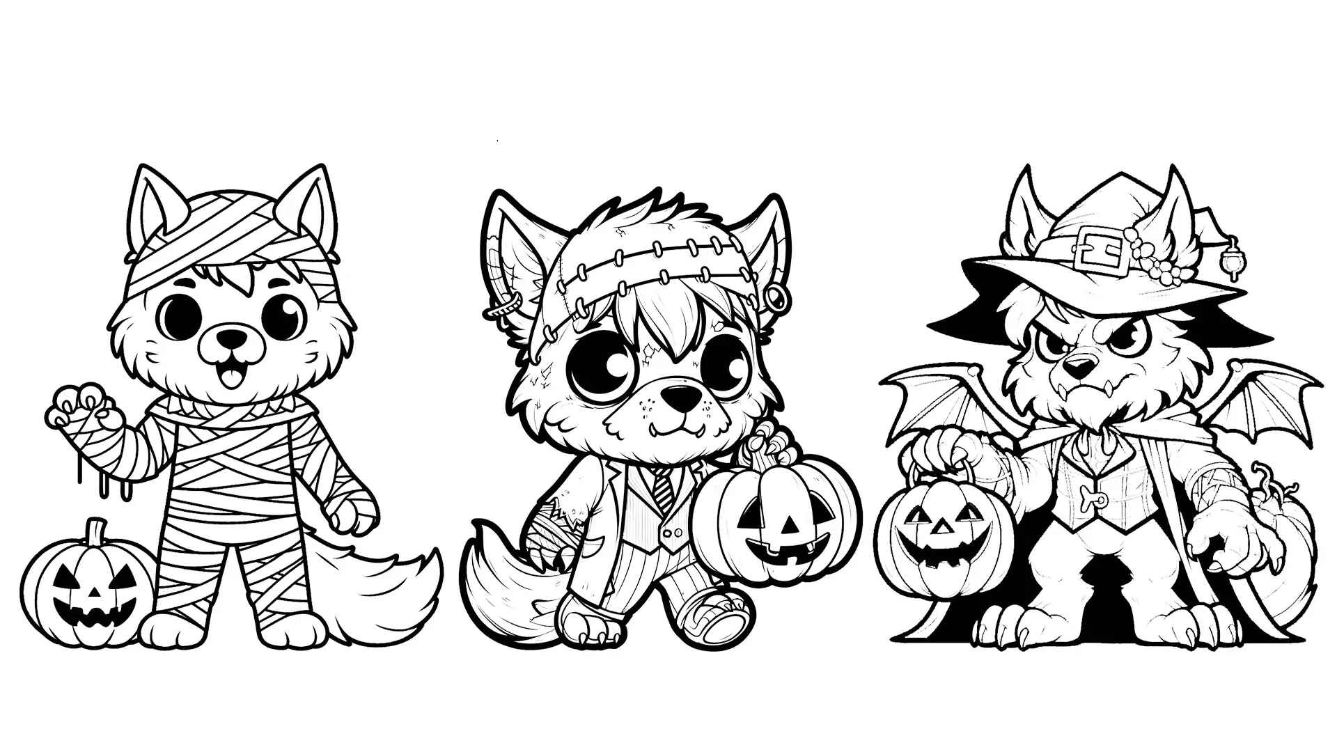 Desenho de Lobisomem Desenho Colorir Imprimir 19