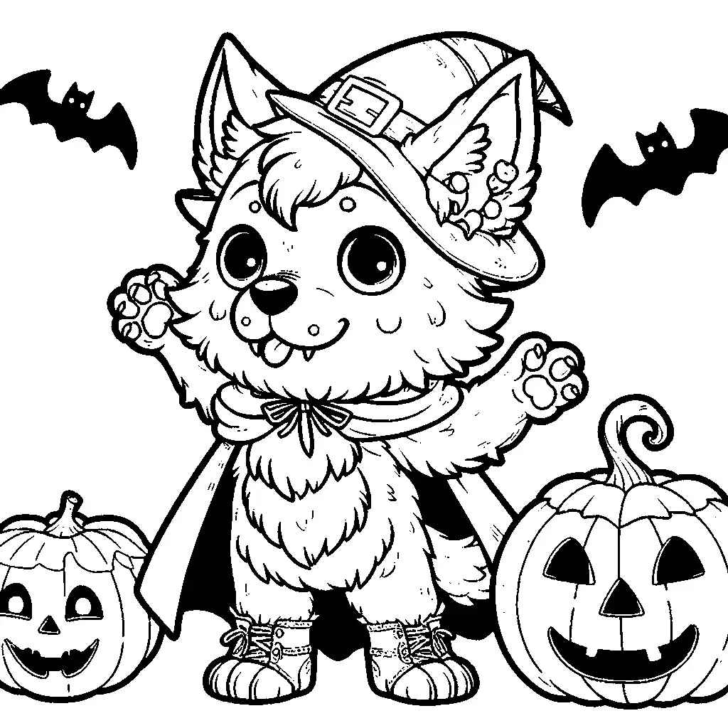 Desenho de Lobisomem Desenho Colorir Imprimir 20