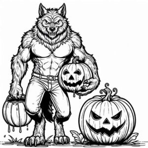 Desenho de Lobisomem Desenho Colorir Imprimir 21