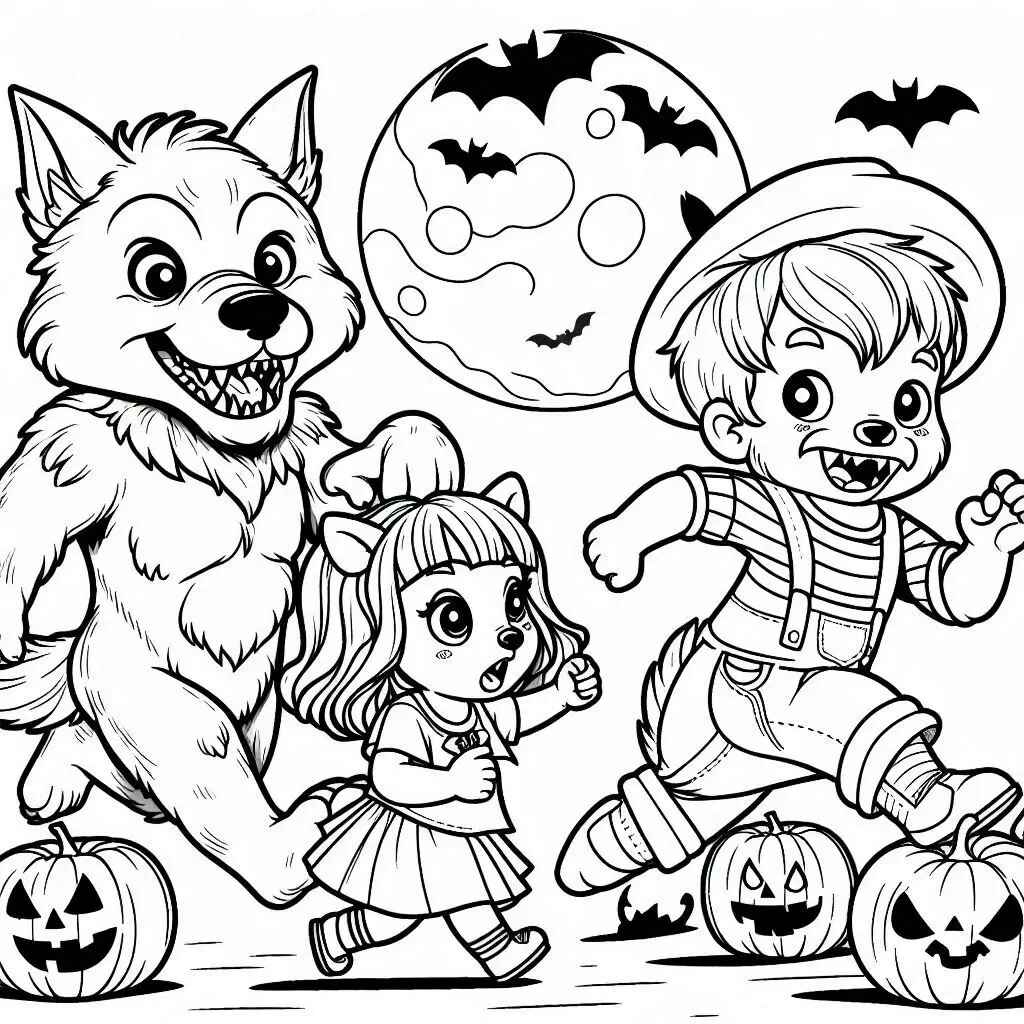 Desenho de Lobisomem Desenho Colorir Imprimir 27