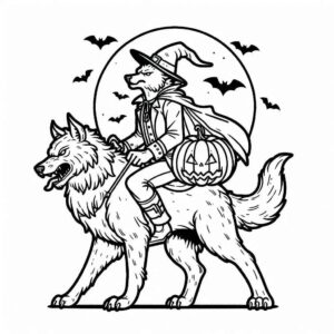 Desenho de Lobisomem Desenho Colorir Imprimir 28