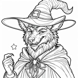 Desenho de Lobisomem Desenho Colorir Imprimir 33