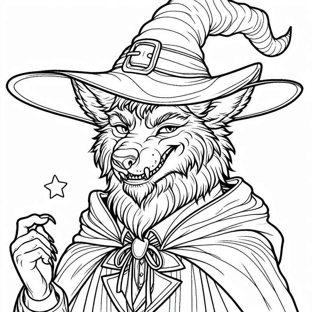 Desenho de Lobisomem Desenho Colorir Imprimir 33