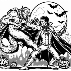 Desenho de Lobisomem Desenho Colorir Imprimir 36