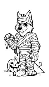 Desenho de Lobisomem Desenho Colorir Imprimir 40