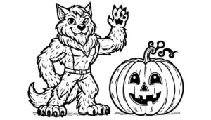 Desenho de Lobisomem Desenho Colorir Imprimir 41