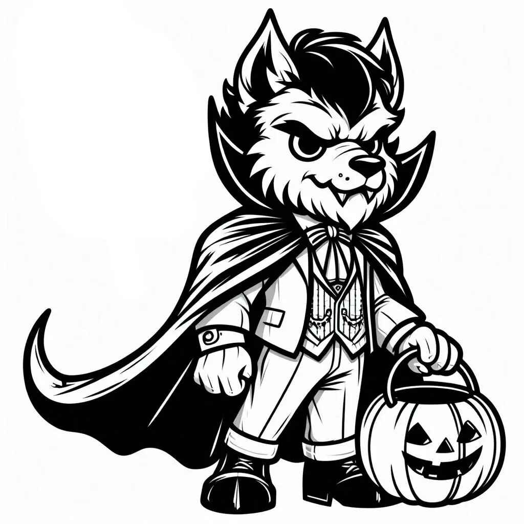 Desenho de Lobisomem Desenho Colorir Imprimir 47