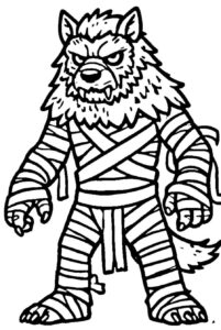 Desenho de Lobisomem Desenho Colorir Imprimir 50