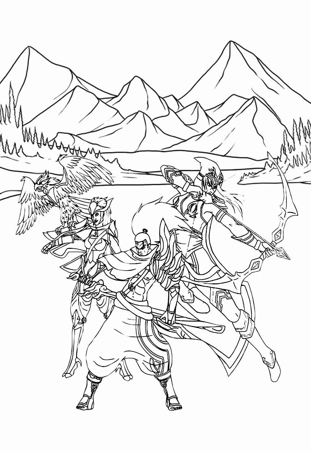 Desenho de Lol League Of Legends Desenho Colorir Imprimir 08