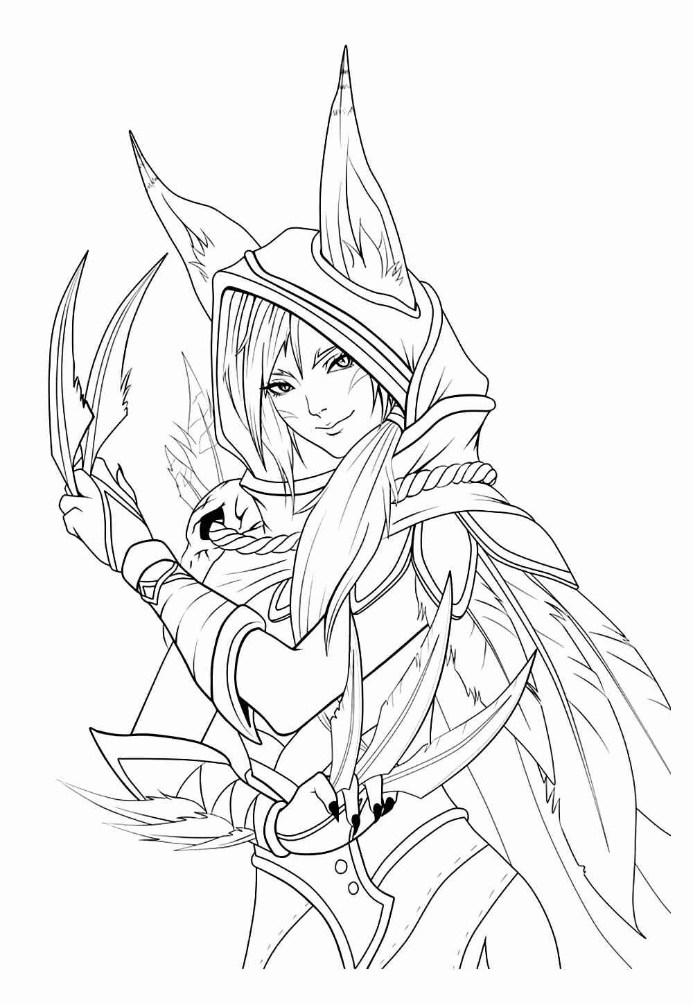 Desenho de Lol League Of Legends Desenho Colorir Imprimir 10