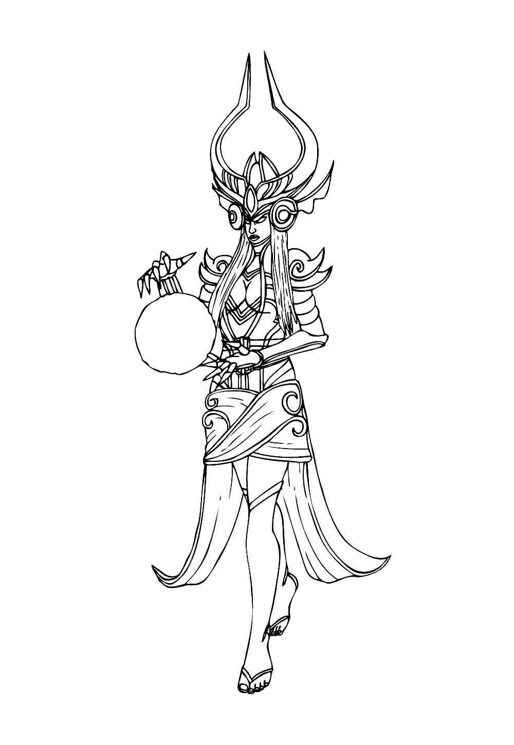 Desenho de Lol League Of Legends Desenho Colorir Imprimir 14