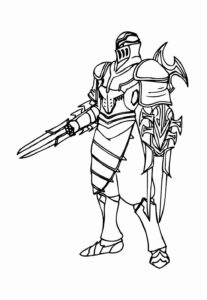 Desenho de Lol League Of Legends Desenho Colorir Imprimir 16