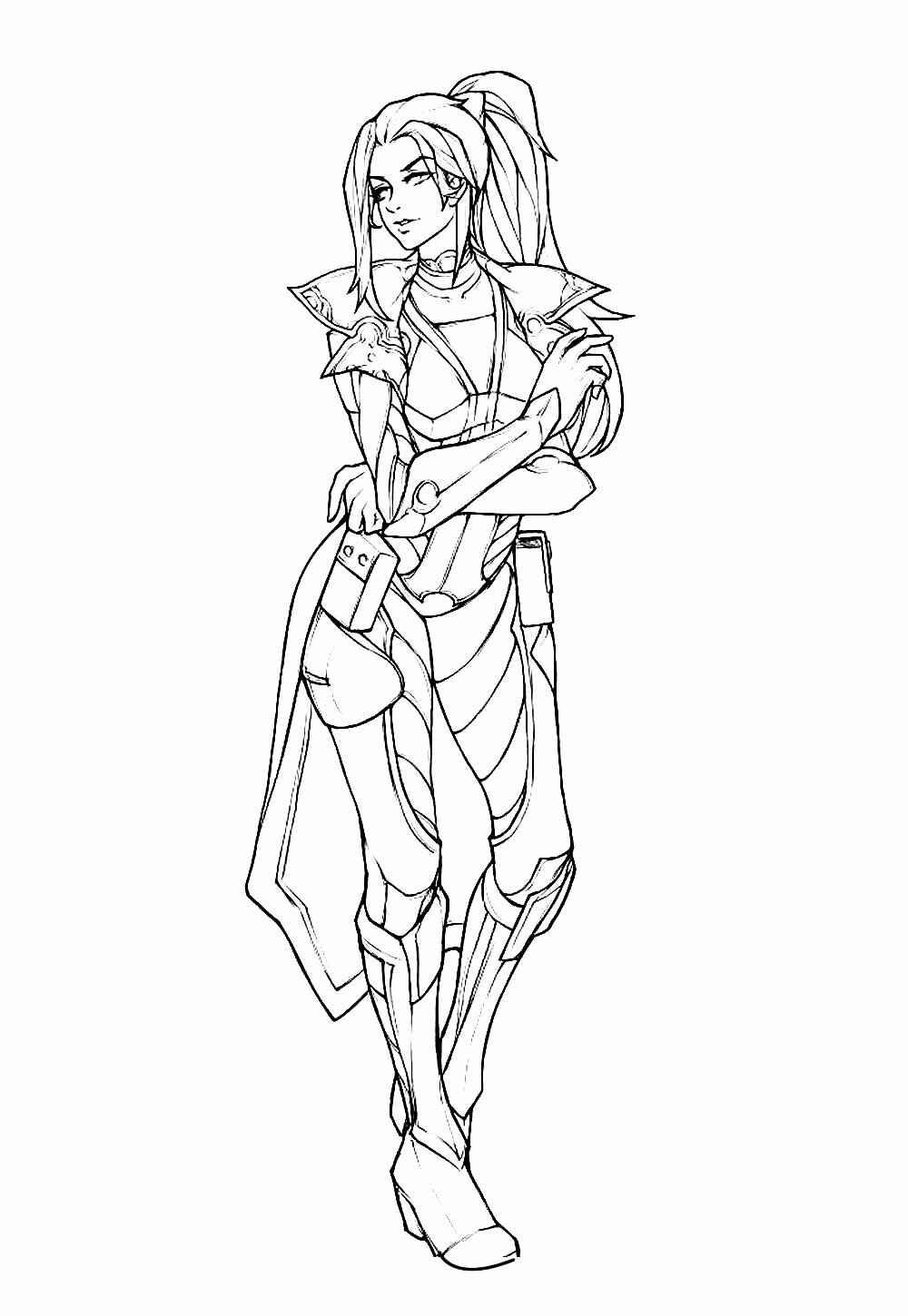 Desenho de Lol League Of Legends Desenho Colorir Imprimir 18