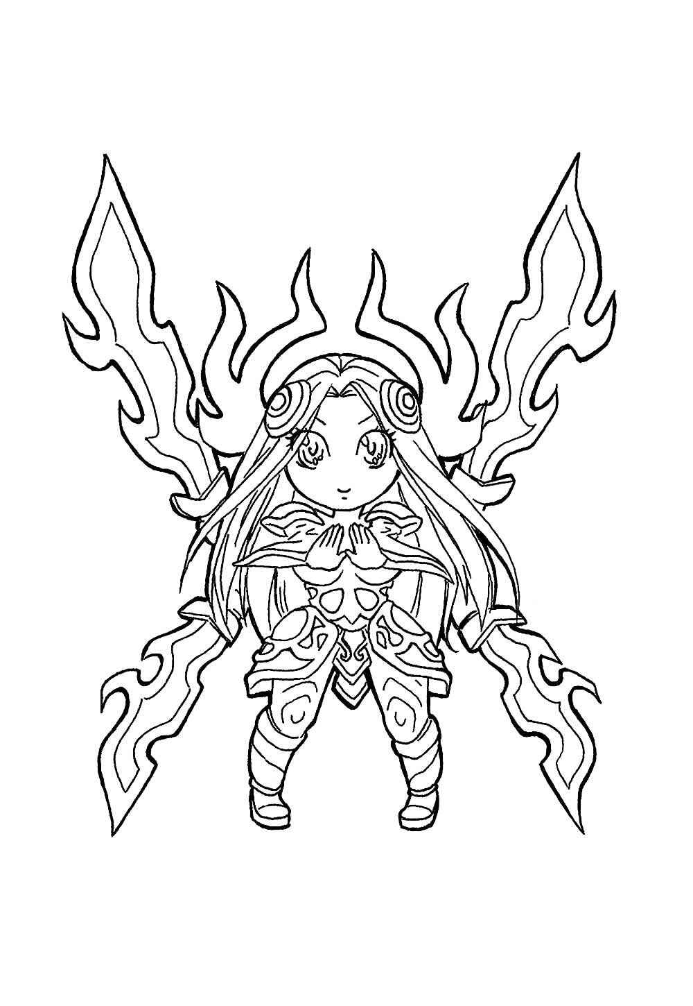 Desenho de Lol League Of Legends Desenho Colorir Imprimir 22