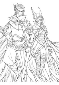 Desenho de Lol League Of Legends Desenho Colorir Imprimir 23
