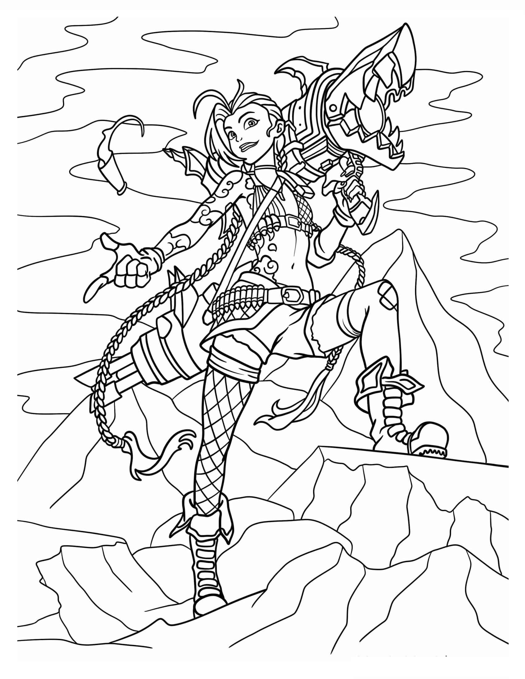 Desenho de Lol League Of Legends Desenho Colorir Imprimir 33