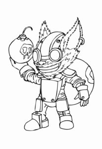 Desenho de Lol League Of Legends Desenho Colorir Imprimir 36