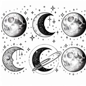 Desenho de Lua Desenho Colorir Imprimir 07