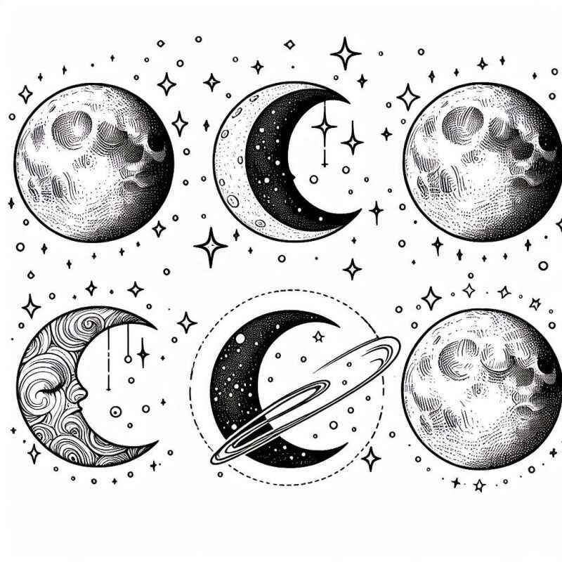 Desenho de Lua Desenho Colorir Imprimir 07