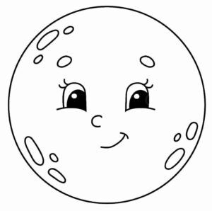 Desenho de Lua Desenho Colorir Imprimir 10