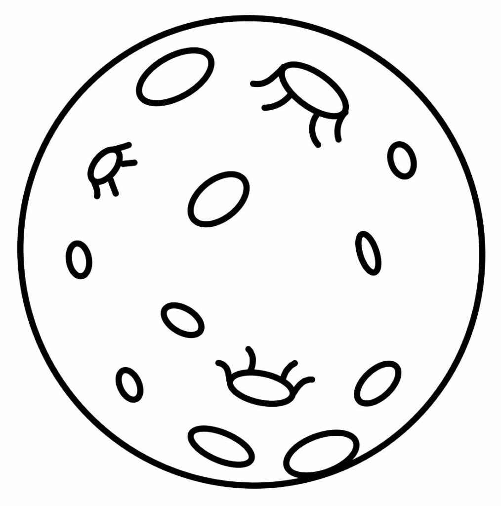 Desenho de Lua Desenho Colorir Imprimir 13