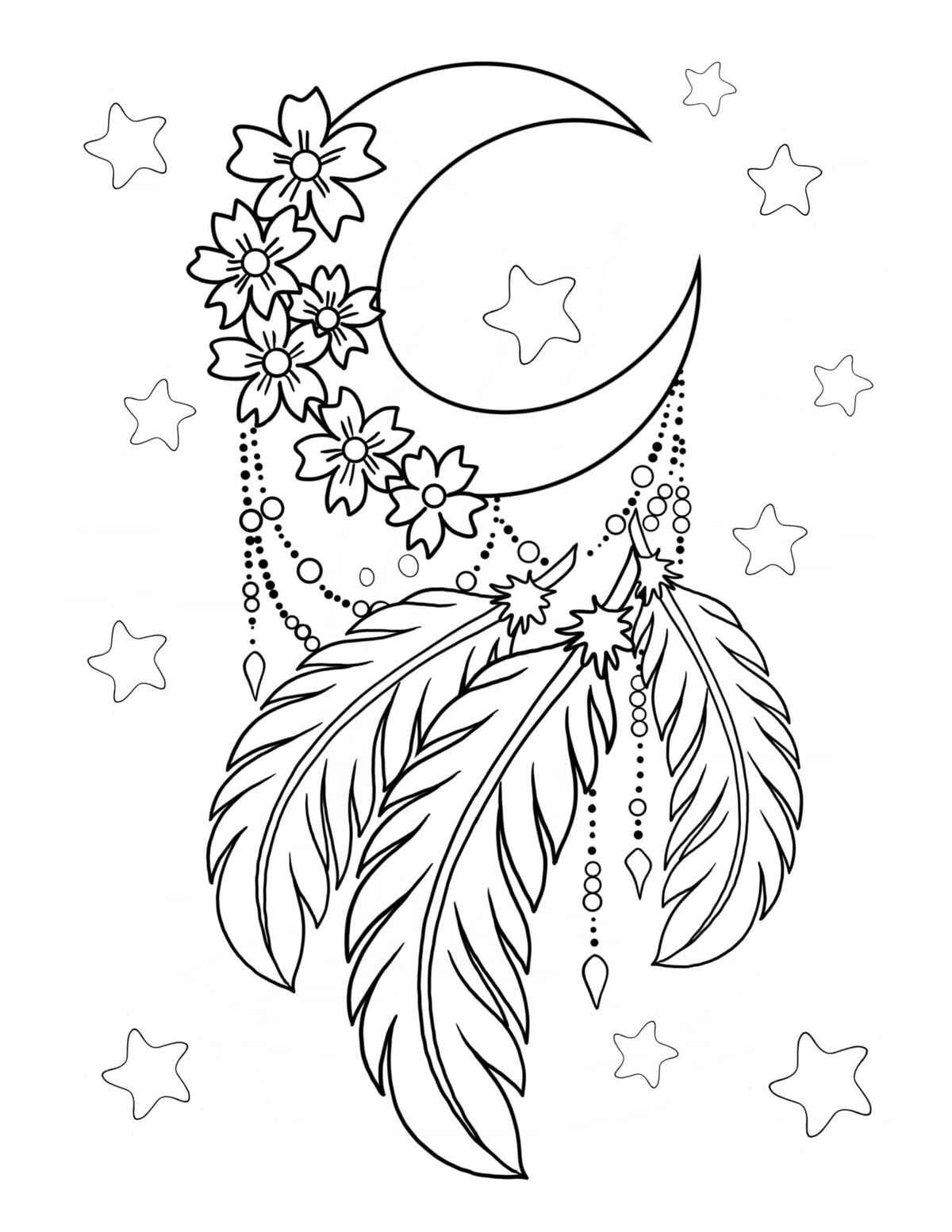 Desenho de Lua Desenho Colorir Imprimir 33