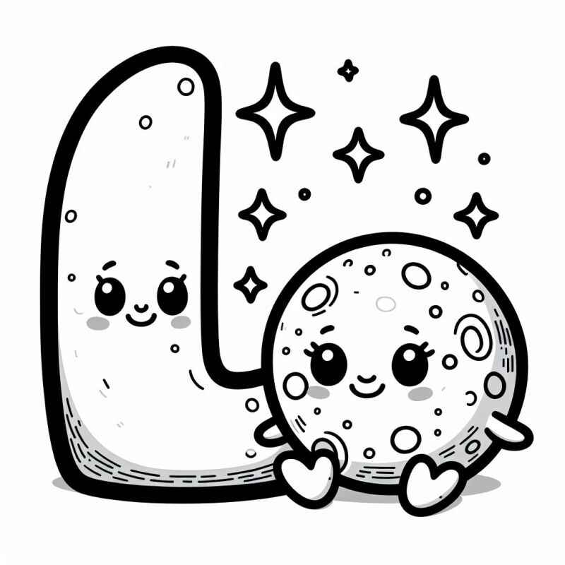 Desenho de Lua Desenho Colorir Imprimir 35