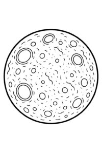 Desenho de Lua Desenho Colorir Imprimir 46