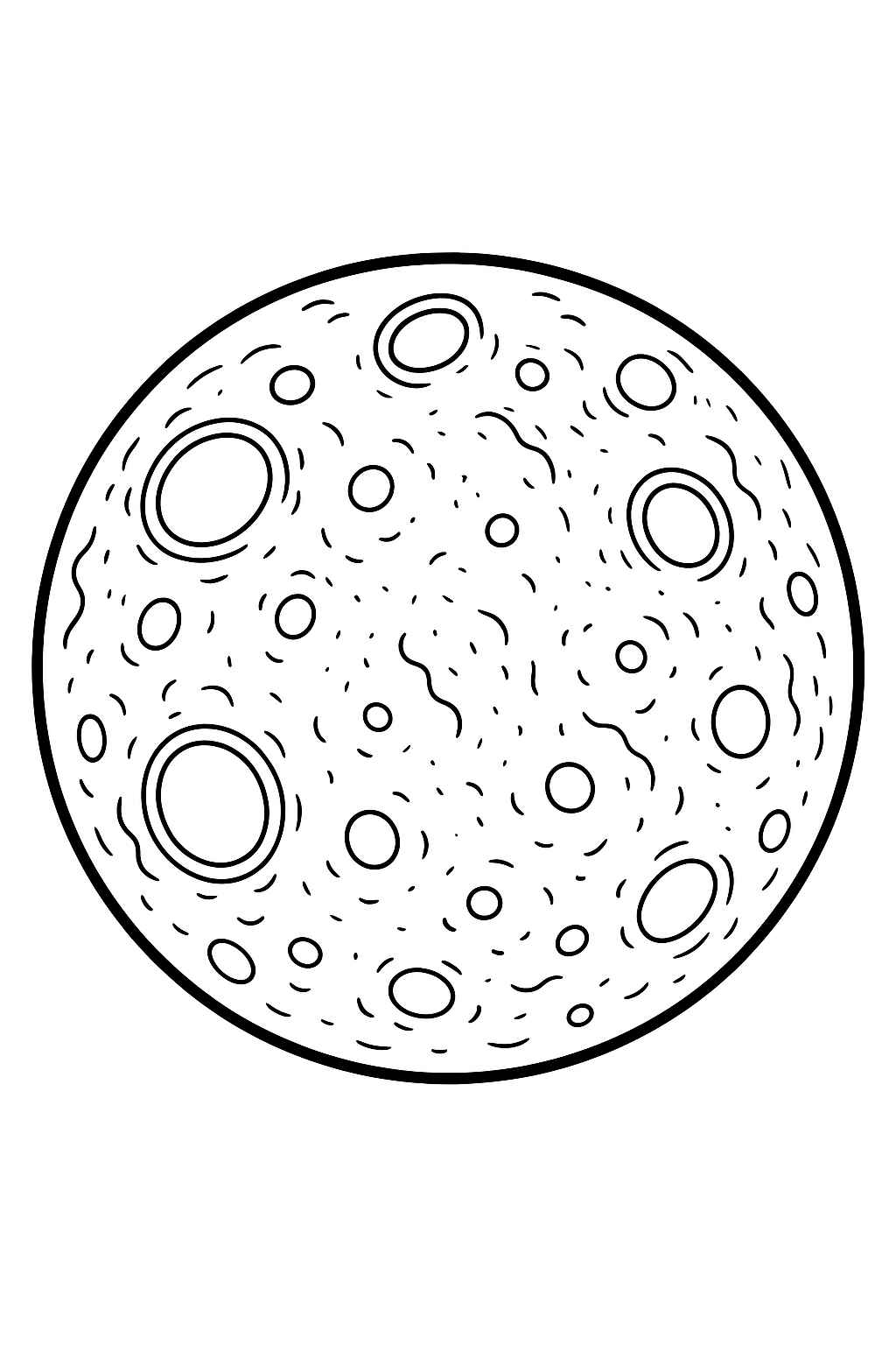 Desenho de Lua Desenho Colorir Imprimir 46