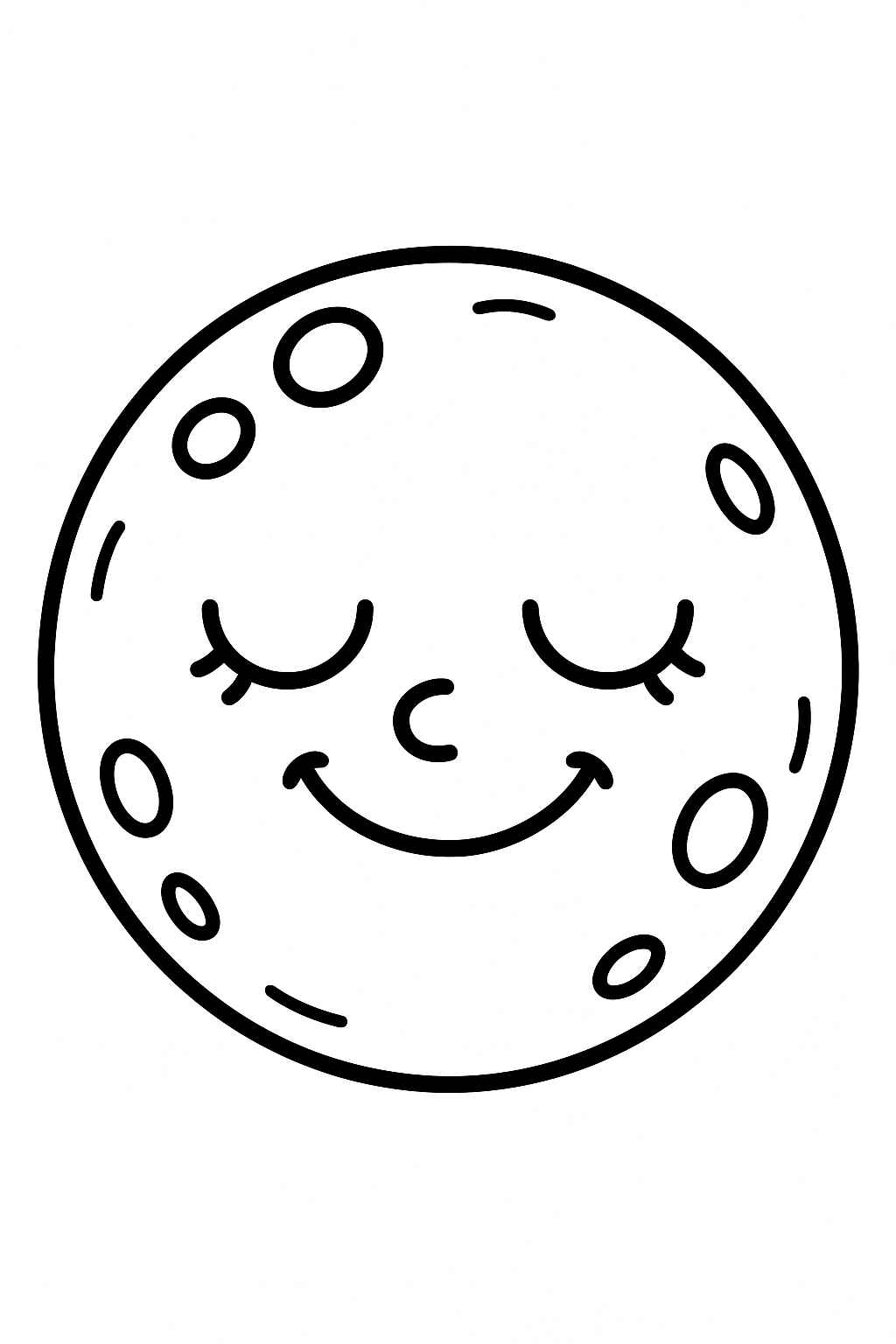 Desenho de Lua Desenho Colorir Imprimir 47