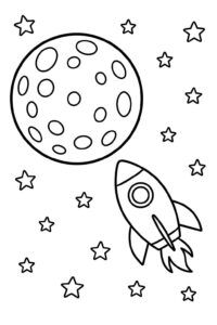 Desenho de Lua Desenho Colorir Imprimir 56