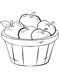 Desenho de Maca Desenho Colorir Imprimir 09