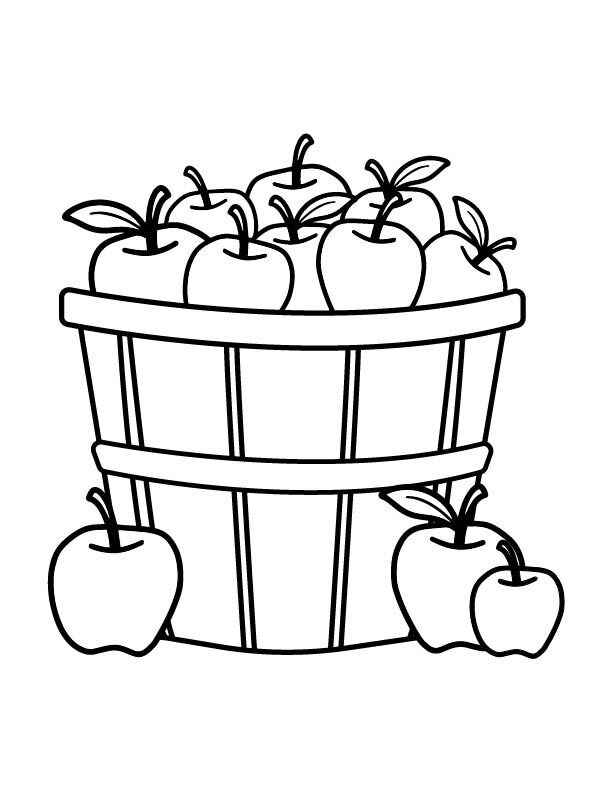 Desenho de Maca Desenho Colorir Imprimir 10