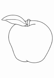 Desenho de Maca Desenho Colorir Imprimir 14