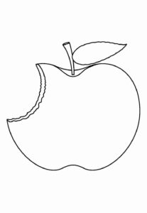 Desenho de Maca Desenho Colorir Imprimir 15