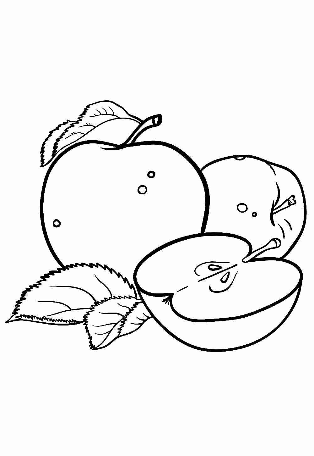 Desenho de Maca Desenho Colorir Imprimir 17