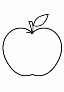 Desenho de Maca Desenho Colorir Imprimir 20