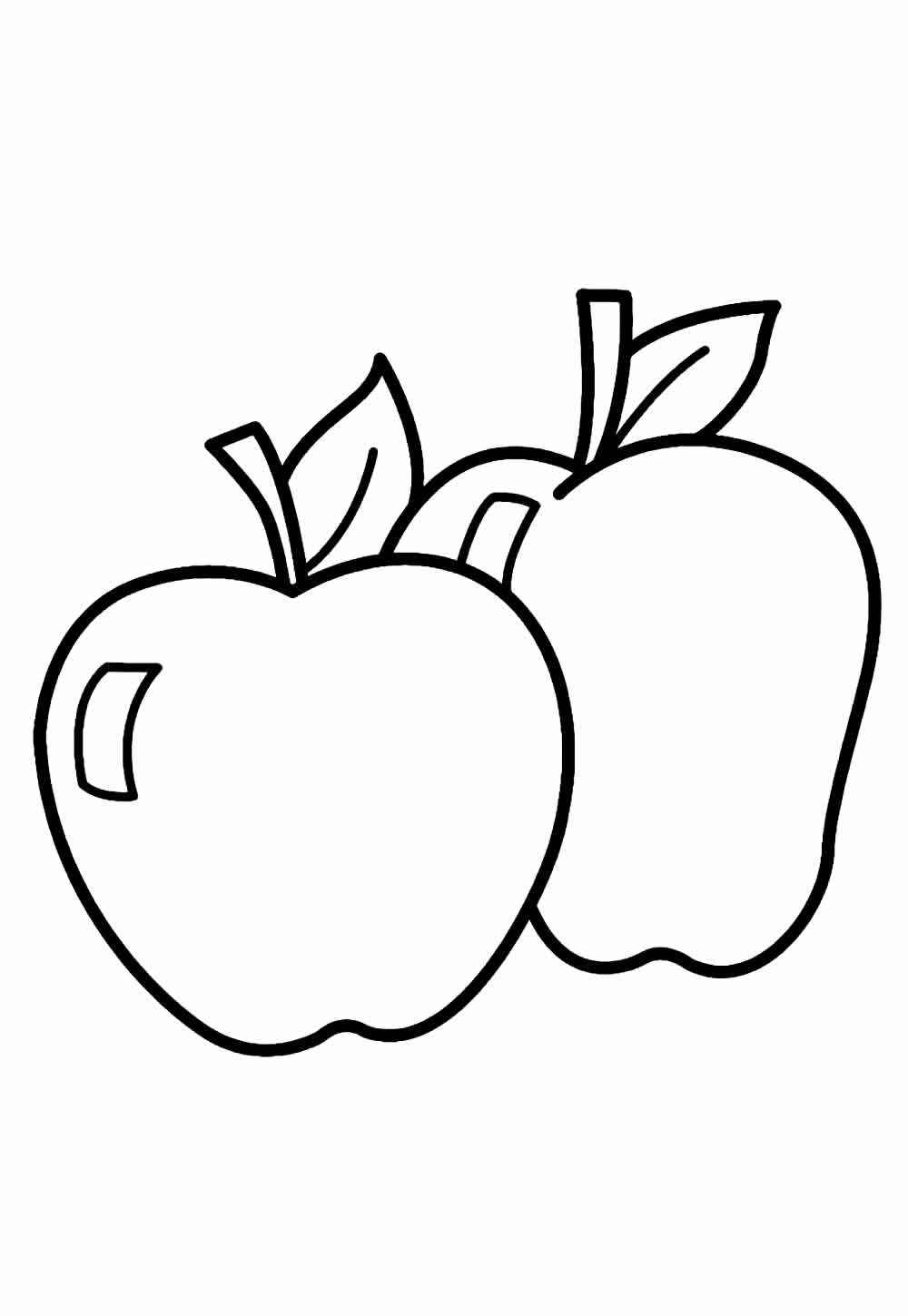 Desenho de Maca Desenho Colorir Imprimir 22