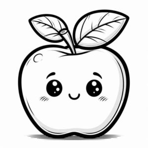 Desenho de Maca Desenho Colorir Imprimir 24