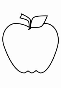 Desenho de Maca Desenho Colorir Imprimir 26