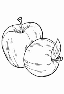 Desenho de Maca Desenho Colorir Imprimir 27