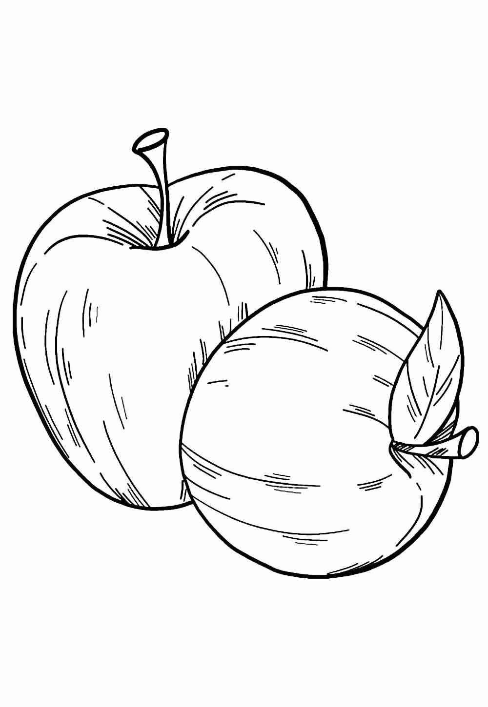 Desenho de Maca Desenho Colorir Imprimir 27