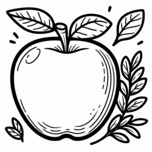 Desenho de Maca Desenho Colorir Imprimir 30