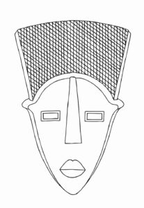 Desenho de Mascaras Africanas Desenho Colorir Imprimir 11