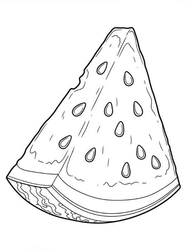 Desenho de Melancia Desenho Colorir Imprimir 11