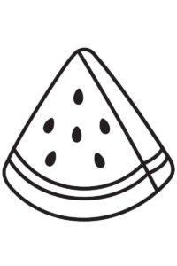 Desenho de Melancia Desenho Colorir Imprimir 12