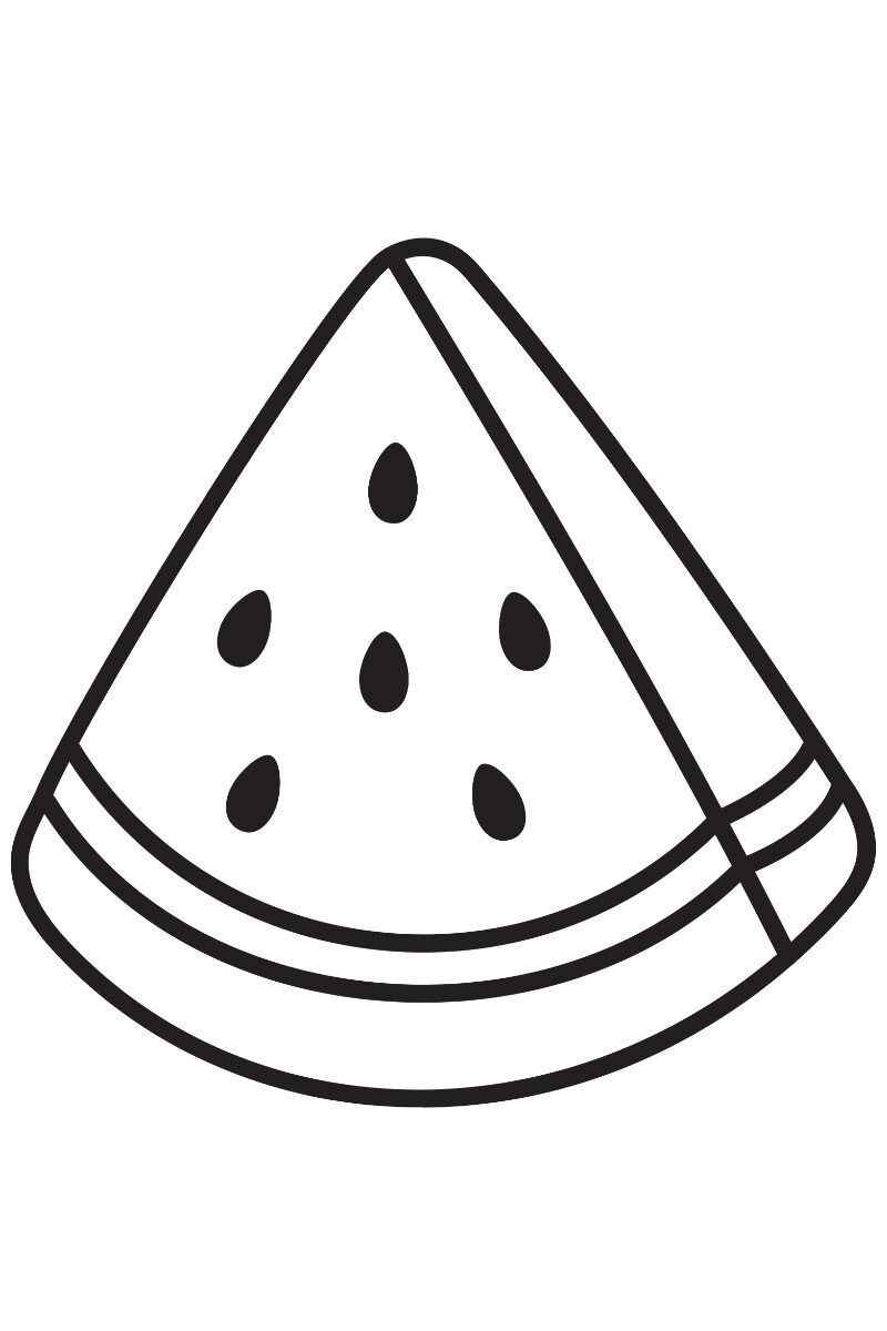 Desenho de Melancia Desenho Colorir Imprimir 12