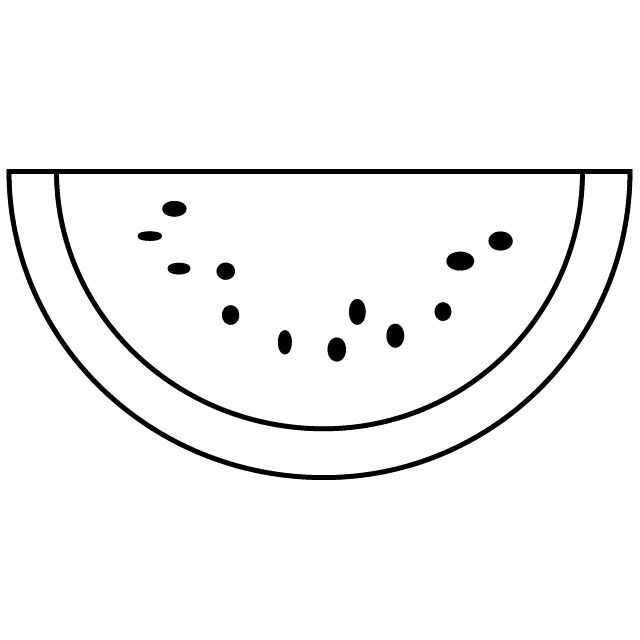 Desenho de Melancia Desenho Colorir Imprimir 15