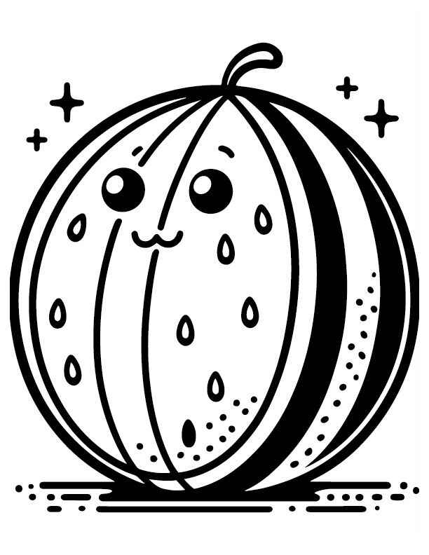 Desenho de Melancia Desenho Colorir Imprimir 16