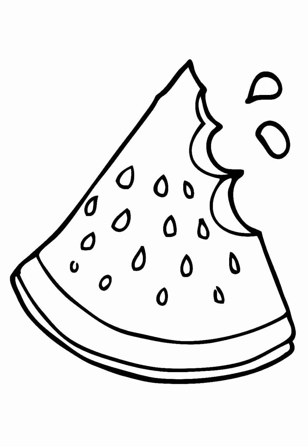 Desenho de Melancia Desenho Colorir Imprimir 19